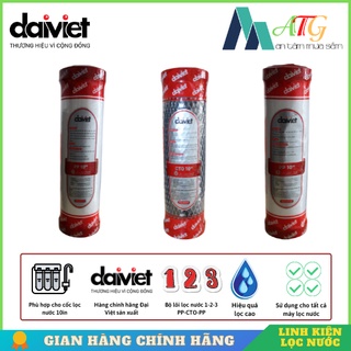 Combo lõi lọc nước số 1-2-3 đại việt dành cho máy lọc nước daikiosan, makano,daiko....