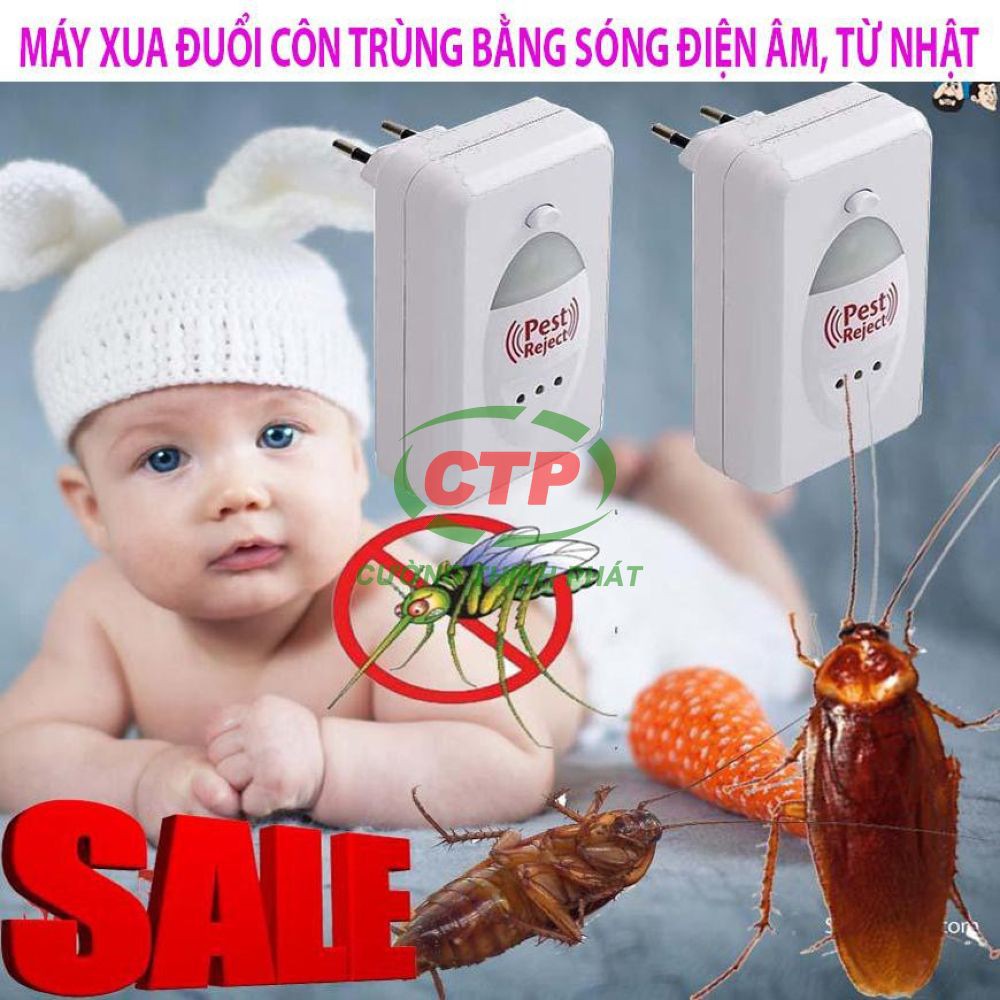 Máy Đuổi Côn Trùng, Thiết Bị Xua Đuổi Côn Trùng Pest Rejeck Loại Tốt