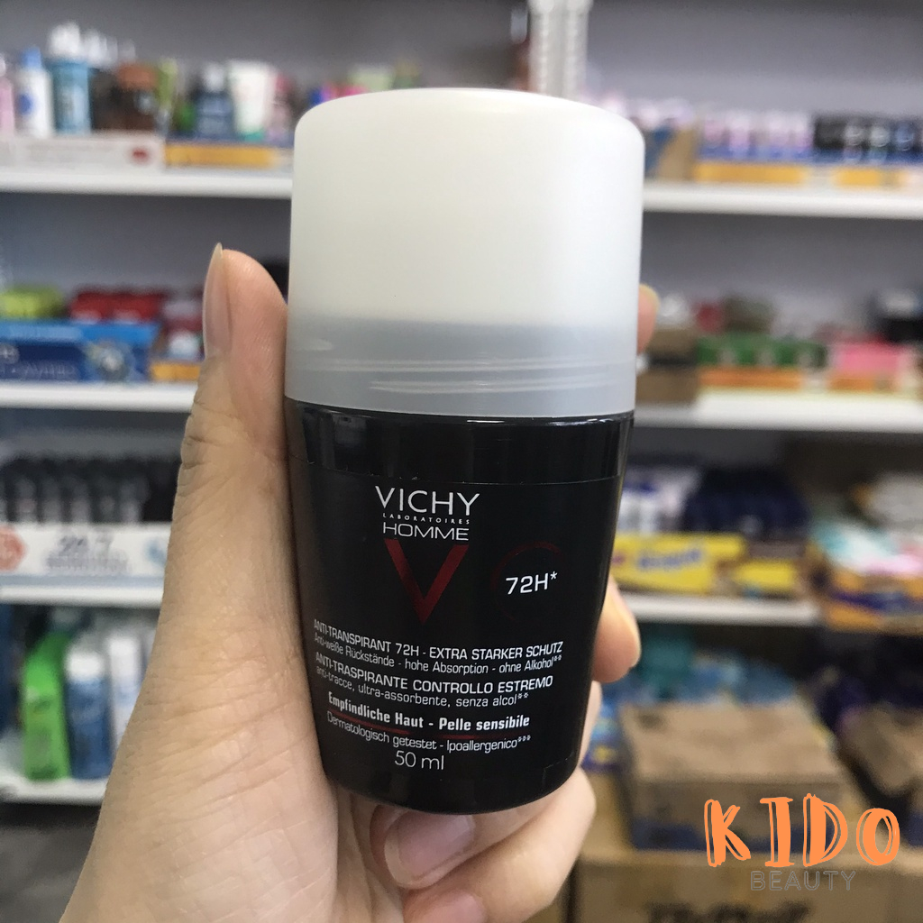 Lăn khử mùi VICHY Deodorant Anti-Transpirant khử mùi 24h Vichy 50ml Lăn nách khử mùi hôi