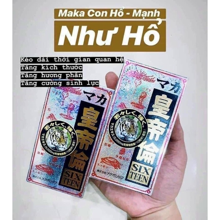 Viên uống bổ thận tráng dương Maka Sixteen Nhật Bản 200 viên