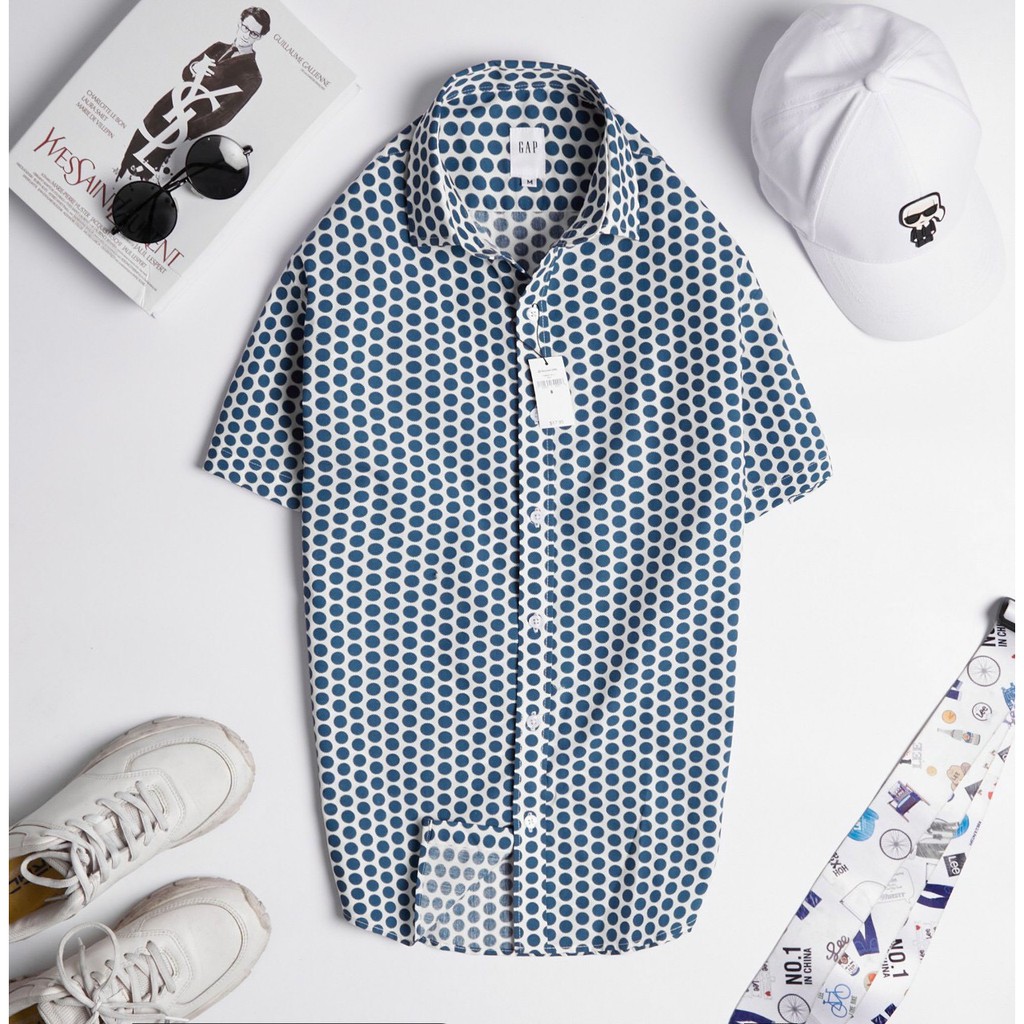 Áo sơ mi nam tay ngắn, họa tiết 3M basic - Chất liệu cotton 100% cao cấp - Form slim dễ phối đồ. | BigBuy360 - bigbuy360.vn