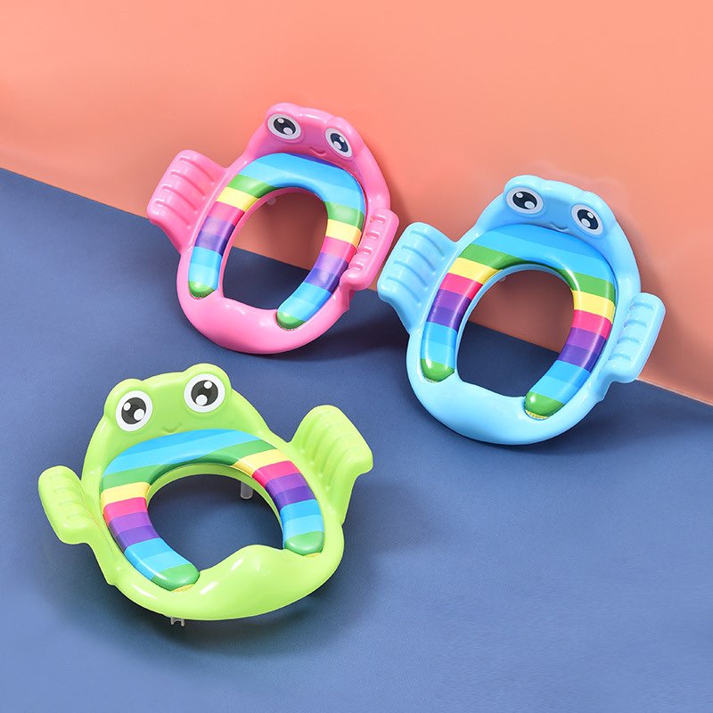 Bệ Lót Thu Nhỏ Bồn Cầu Có Tay Vịn Đệm Lót Cho Bé An Toàn, Tháo Lắp Dễ Dàng Tiện Lợi - Getgo1
