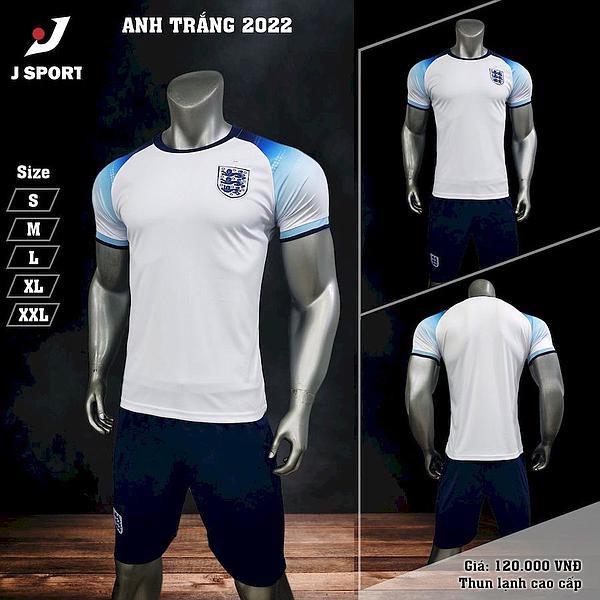 Bộ Quần Áo Đá Bóng Đội Tuyển Anh - Mùa Worldcup 2022