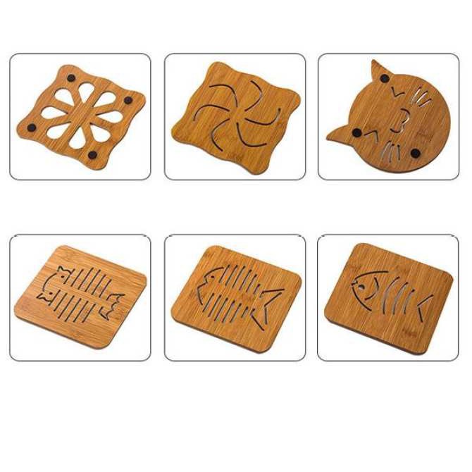 PVN2398 Miếng gỗ lót xoong nồi, chén bát T2 | BigBuy360 - bigbuy360.vn