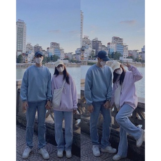 Áo Sweater Trơn Dáng rộng