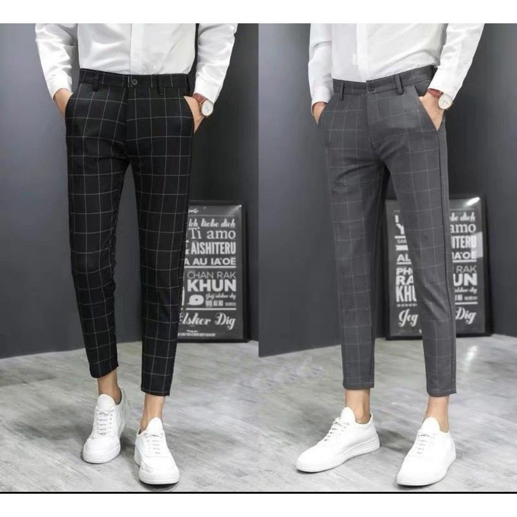 Quần Tây Nam XM779DR - Quần Nam Công Sở Sọc Vuông Co Giản Phong Cách Hàn Quốc Hợp Thời Trang
