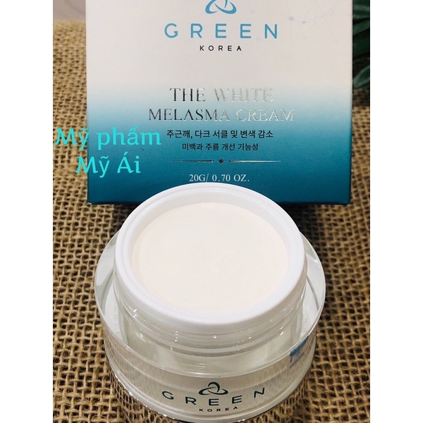 Kem Làm Mờ Thâm Nám Green Korea 20g