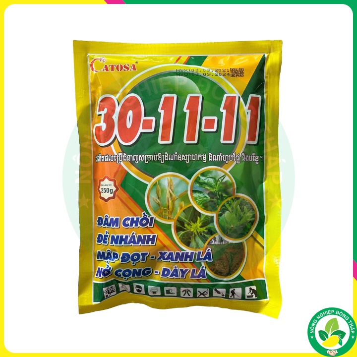 Phân Bón Hỗn Hợp NPK 30-11-11 AS-VN – Đâm Chồi, Đẻ Nhánh, Mập Đọt, Xanh Lá, Nở Cọng, Dày Lá (Gói 250g