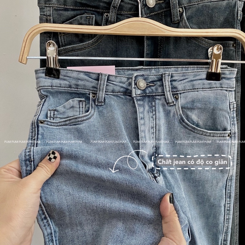Quần jean nữ mềm co giãn tốt có thể mặc 2 kiểu size SML Pumi