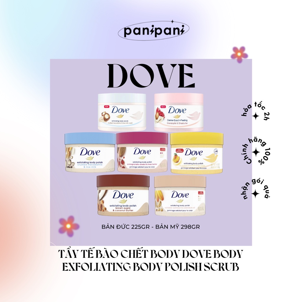 Kem Tẩy tế bào chết Body DOVE Exfoliating Body Polish Scrub