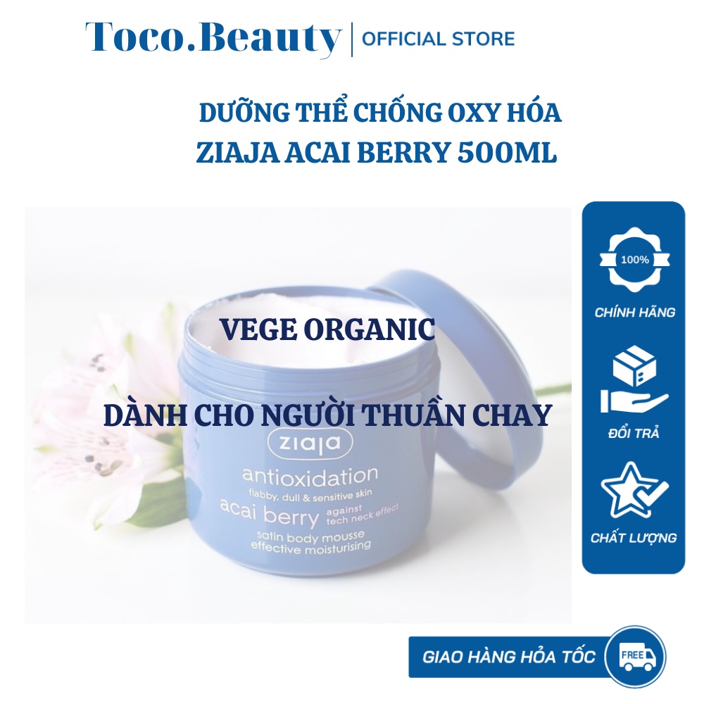 DƯỠNG THỂ CẤP ẨM SÂU, CHỐNG OXY HÓA, NGĂN NGỪA LÃO HÓA ZIAJA ACAI BERRY 200ML