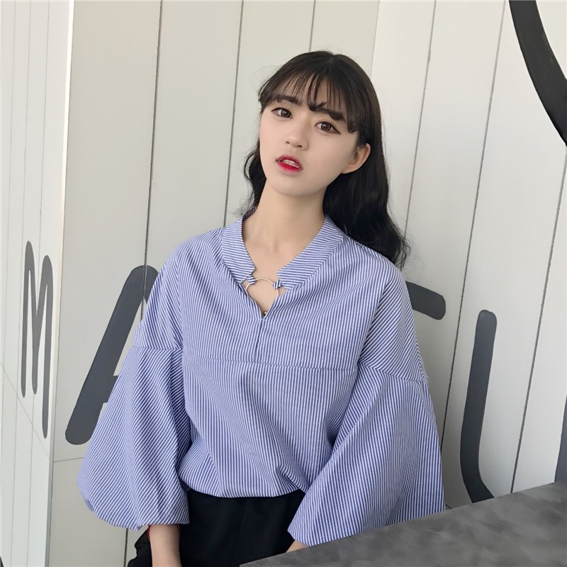 Áo tay bồng cổ phối phụ kiện (CÓ ẢNH THẬT) | BigBuy360 - bigbuy360.vn