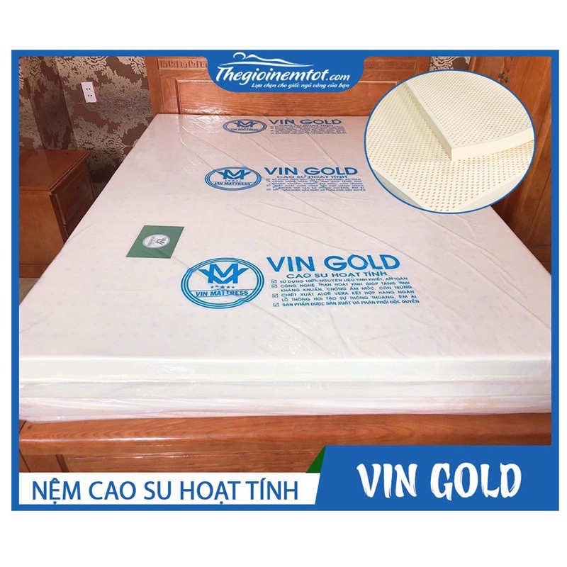 Nệm cao su nhân tạo hoạt tính Vin Gold - Siêu giá rẻ