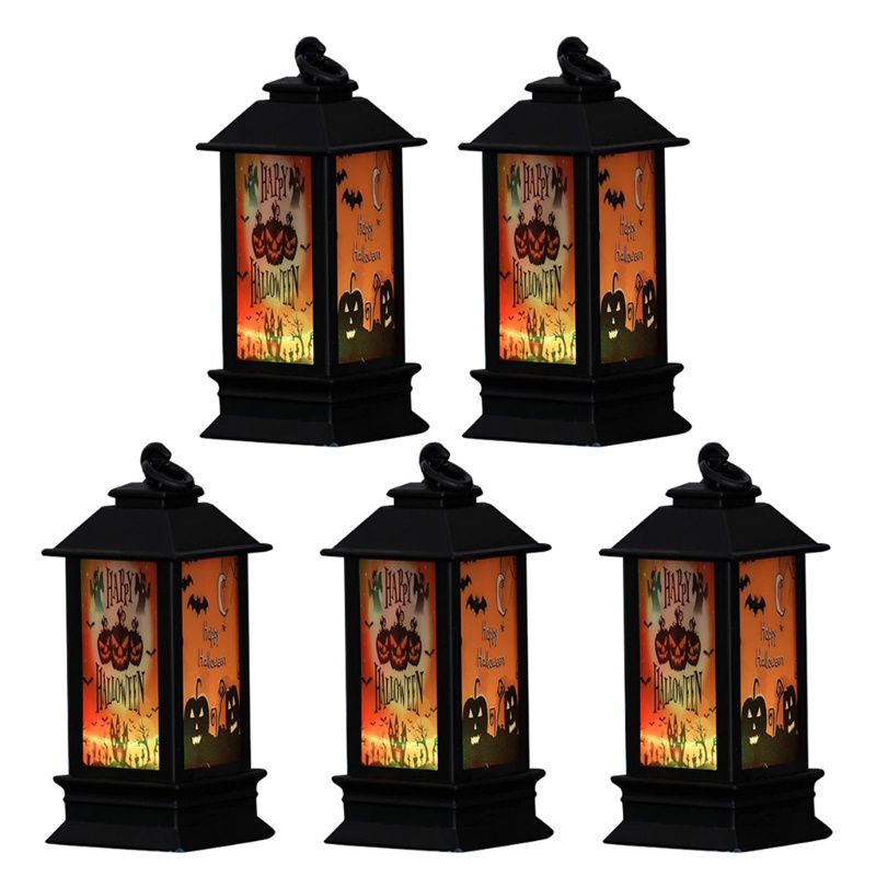 Đèn LED Hình Đầu Lâu Và Bí Ngô Trang Trí Halloween