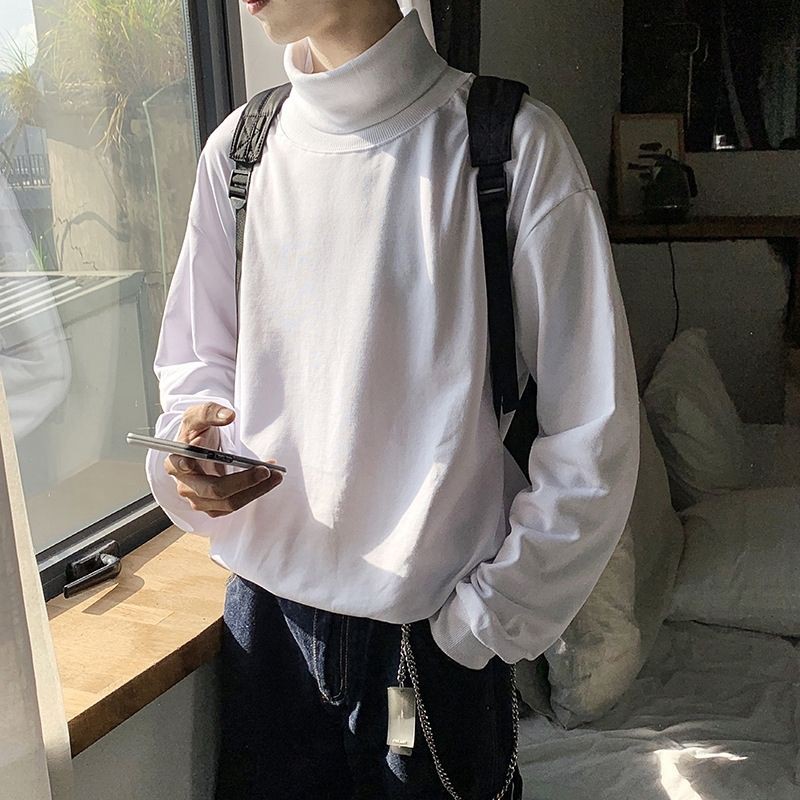 Áo Nỉ SWEATER Cổ Cao Trắng chơn | BigBuy360 - bigbuy360.vn