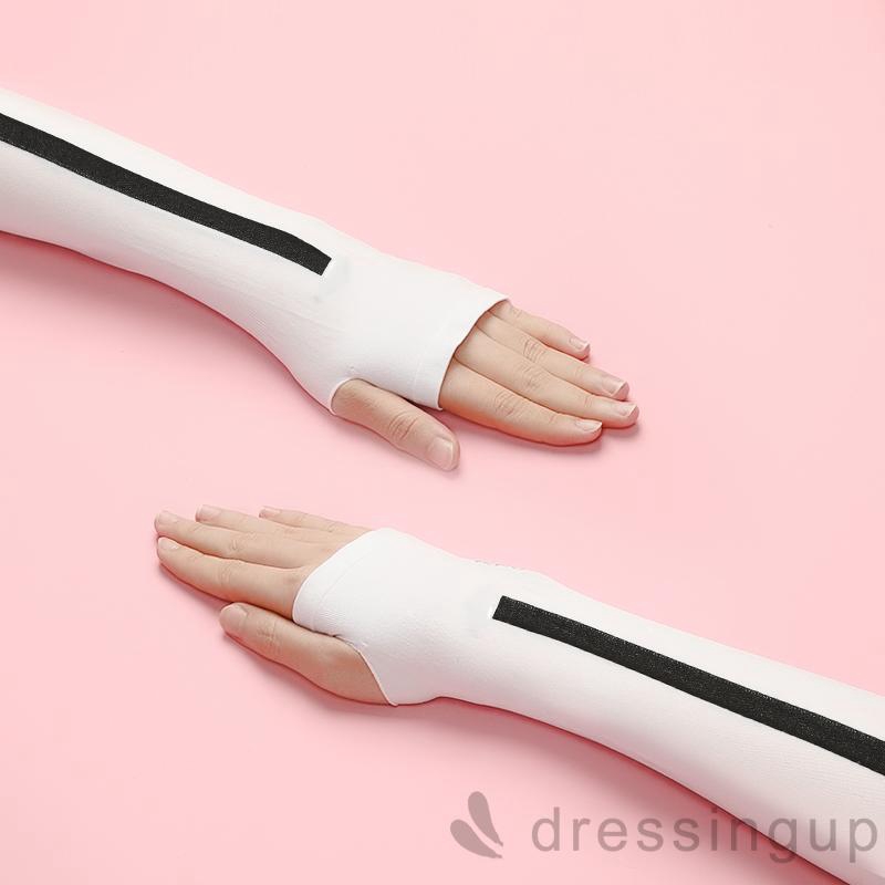 Ống Tay Áo Dài Bằng Lụa Chống Nắng Cho Các Hoạt Động Ngoài Trời