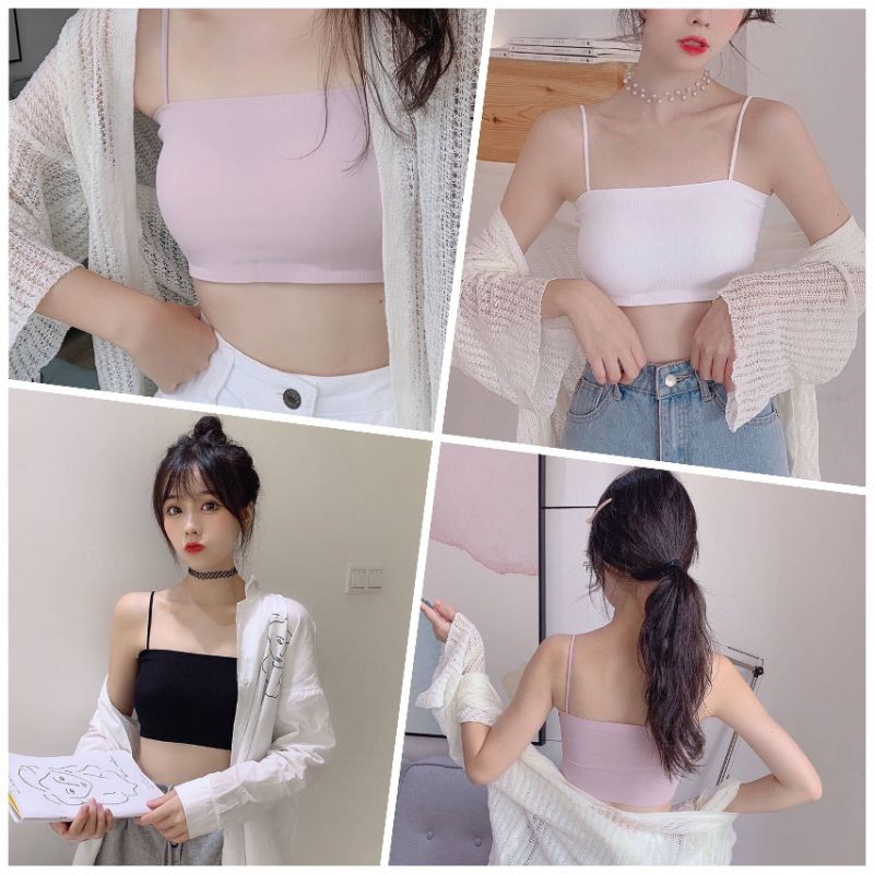 Áo Bra Đúc Su Trơn Quây 2 Dây ABU4