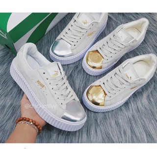 [FULLBOX] Giày thể thao PUMA SUEDE PLATFORM mũi BẠC