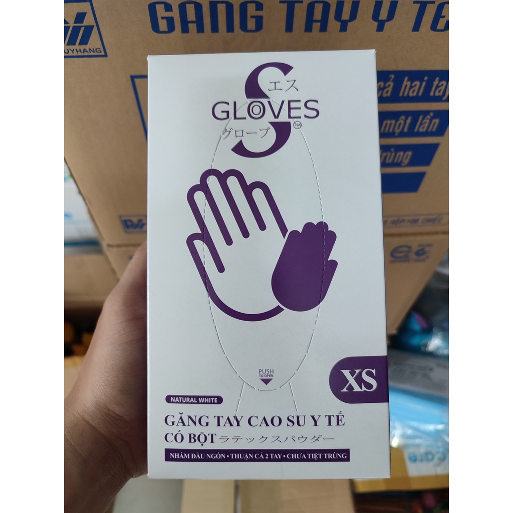 (Q1-HCM) Găng Tay Y Tế Có Bột Sglove Nhập Khẩu Thái Lan - Găng Tay Có Bột Sglove