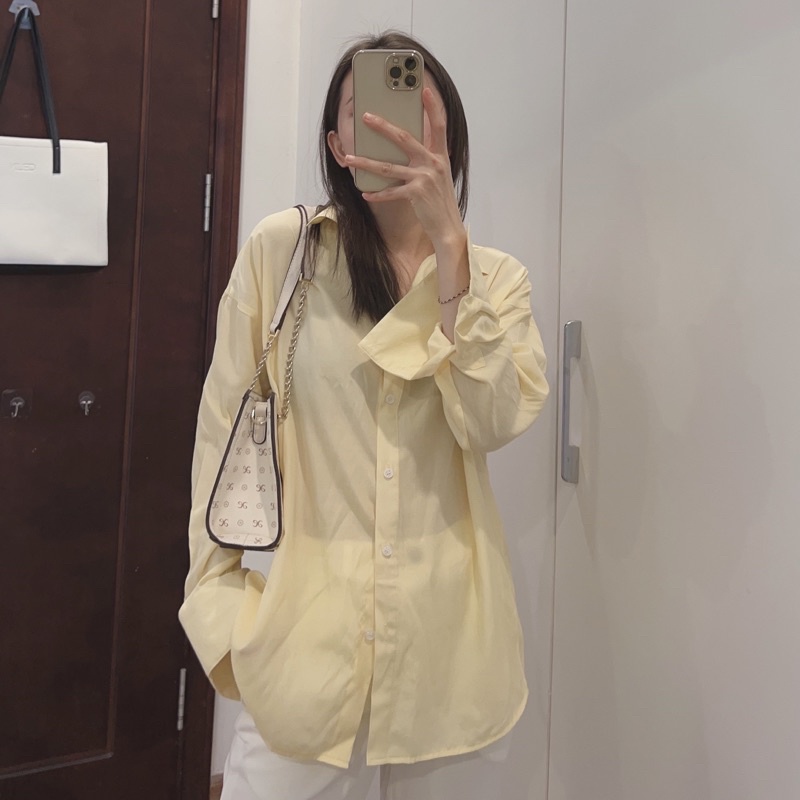 Sơ mi màu sắc thiết kế Huien Design cực xinh, mặc đi chơi, đi làm. Dễ mặc, sành điệu với nhiều màu sắc hot hit | BigBuy360 - bigbuy360.vn