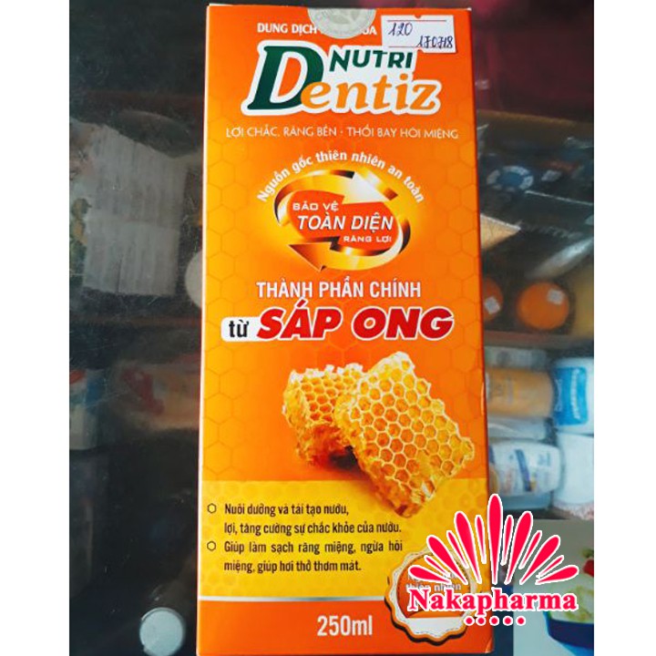Nước súc miệng Nutri Dentiz – Trị sâu răng viêm lợi - Từ Sáp ong thảo dược - Nutridentiz