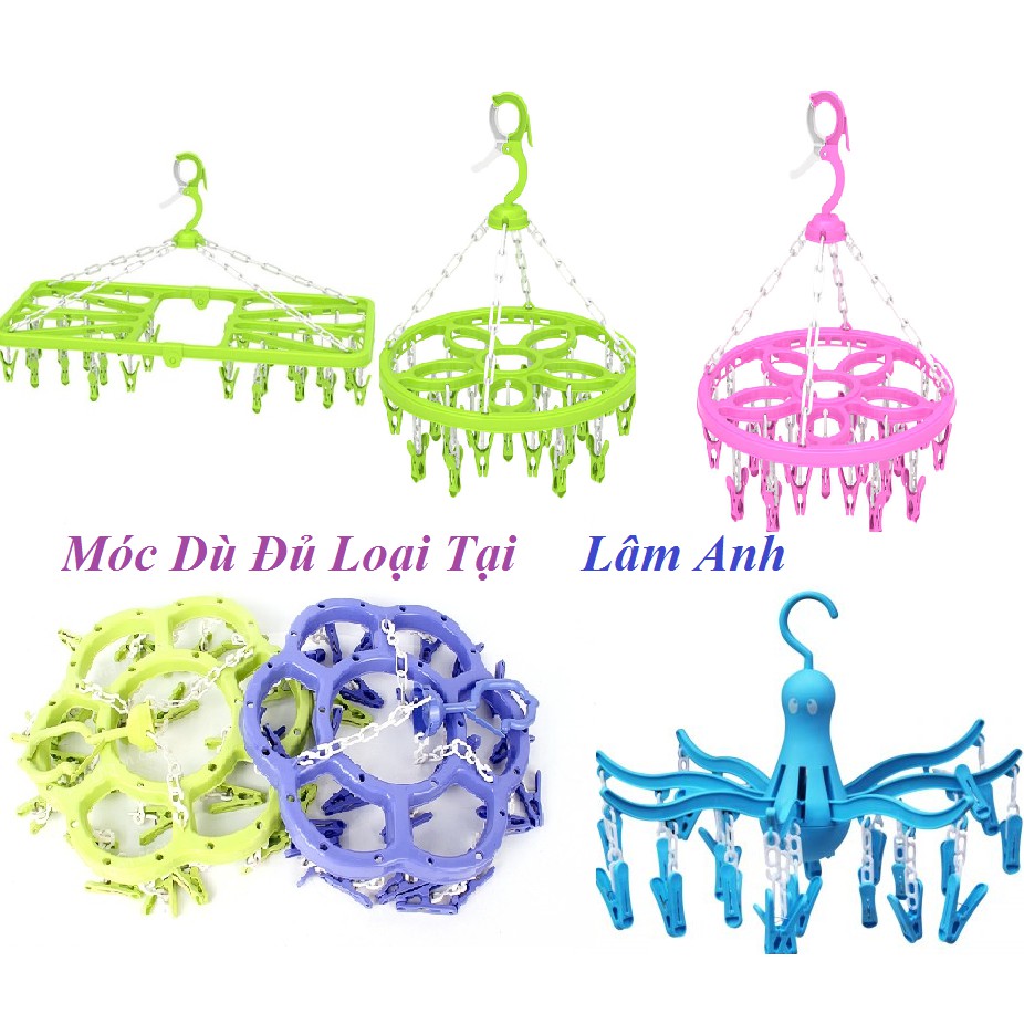 Móc Chùm Kẹp Phơi Quần Áo