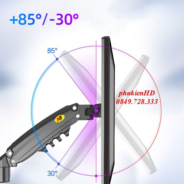 Model 2021 Giá treo màn hình NB-H80 - tải trọng 9KG 17 - 27 inch