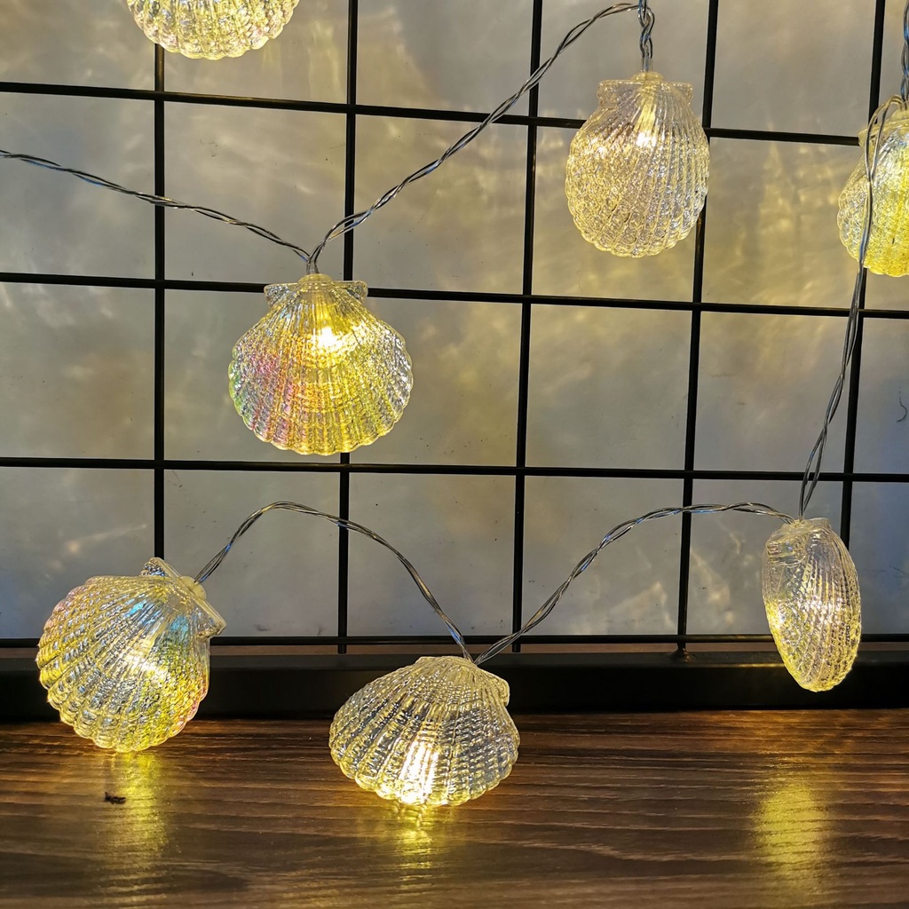 Dây Đèn Led Trang Trí Nhà Tắm Chạy Pin Chủ Đề Bãi Biển