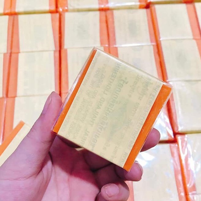 Xà Phòng Cam Nghệ Thái Lan Trắng Da Giảm Mụn Thâm Thái Lan