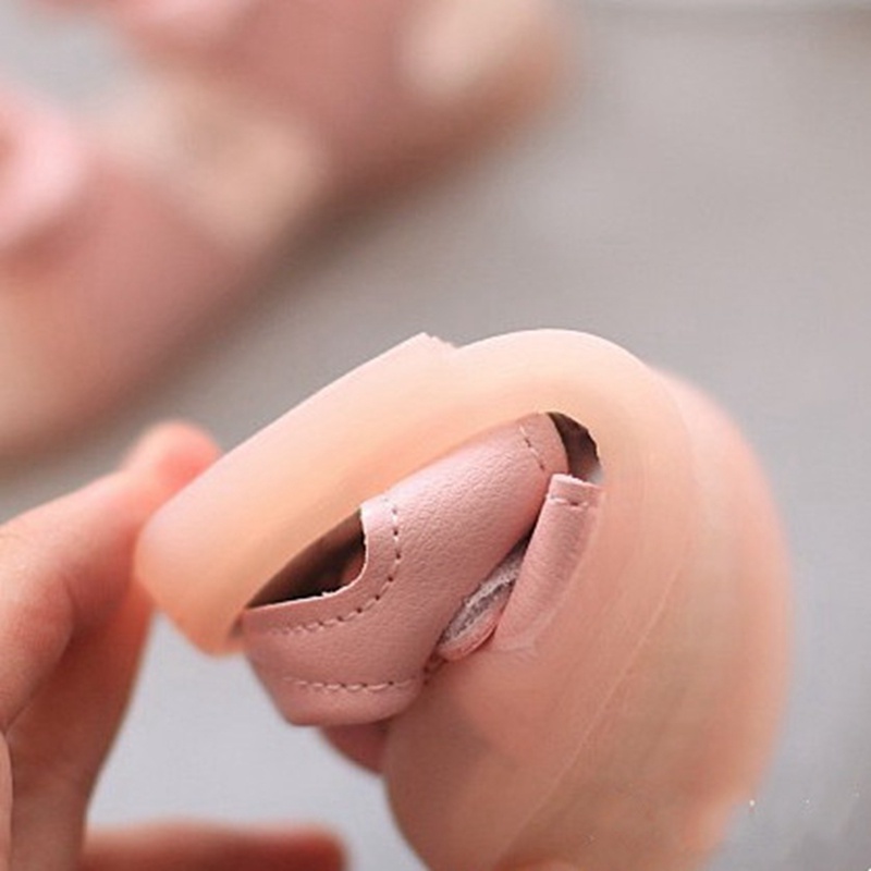 Xăng đan Công Chúa Chống Trượt Thắt Nơ Màu Hồng Dành Cho Bé Gái 1-2 Tuổi Tập Đi
