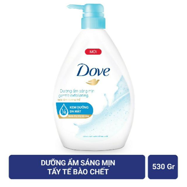 Sữa tắm tẩy tế bào chết Dove 530gr