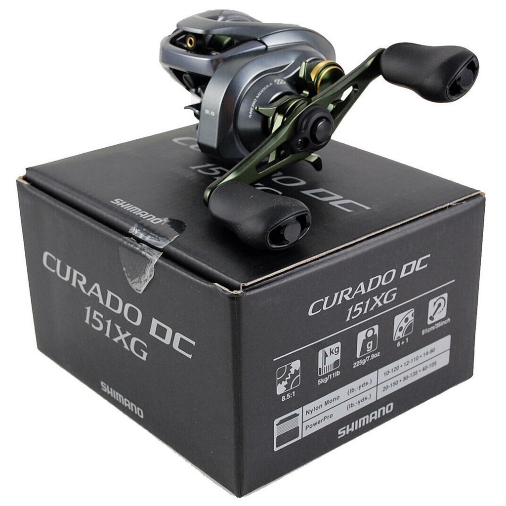 Máy câu cá nằm ngang chính hãng Shimano Baitcast Curado DC 151XG ĐỒ CÂU CÁ ĐỨC NGUYÊN