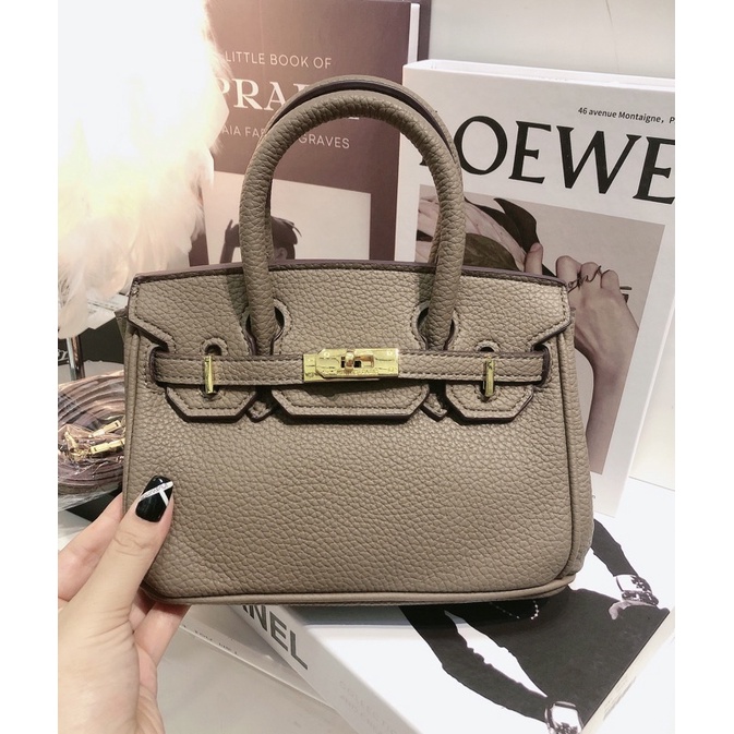 Túi xách nữ chữ H bi kin size 20 siêu mềm