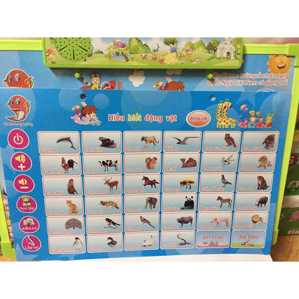 Bảng học thông minh điện tử 11 chủ đề, Bảng học chữ cái đa năng giúp bé tự phát triển toàn diện, học tập tốt