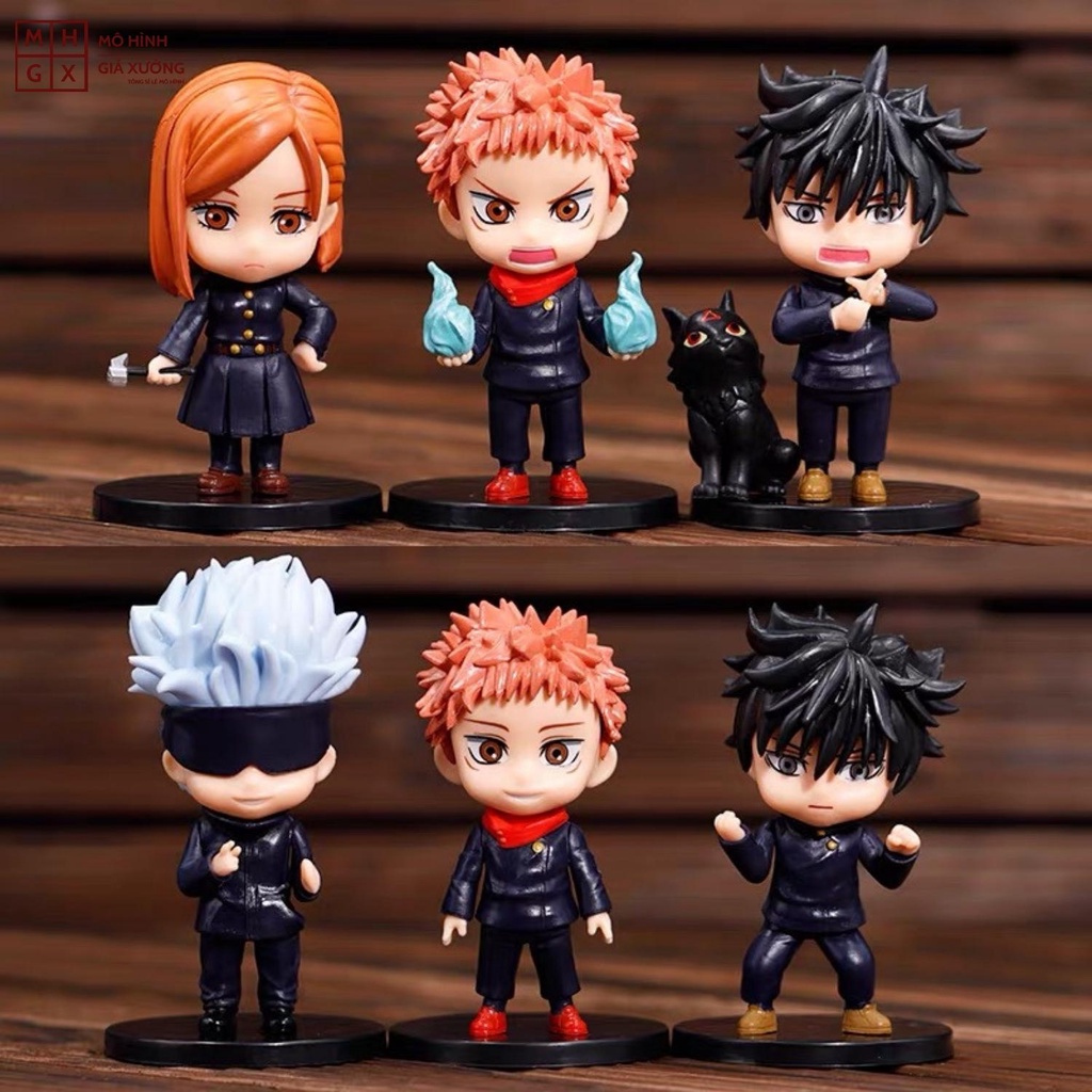 Mô Hình JUJUTSU KAISEN - Chú Thuật Hồi Chiến  Gojo Satoru , Megumi , Nobara , Yuji Itadori - Figure-MHGX