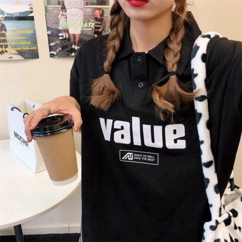 Áo Thun Unisex, Áo Polo Nam Nữ VALUE Freesizekg  40kg - 55kg | BigBuy360 - bigbuy360.vn