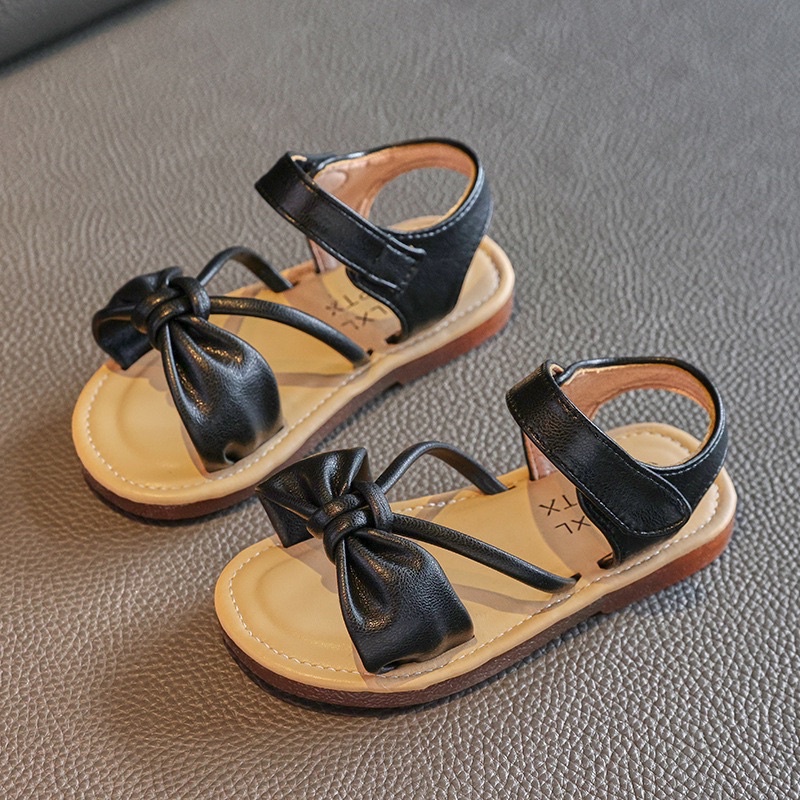 Sandal quai chéo thắt nút cực xinh chất da mềm nhẹ phong cách Hàn Quốc