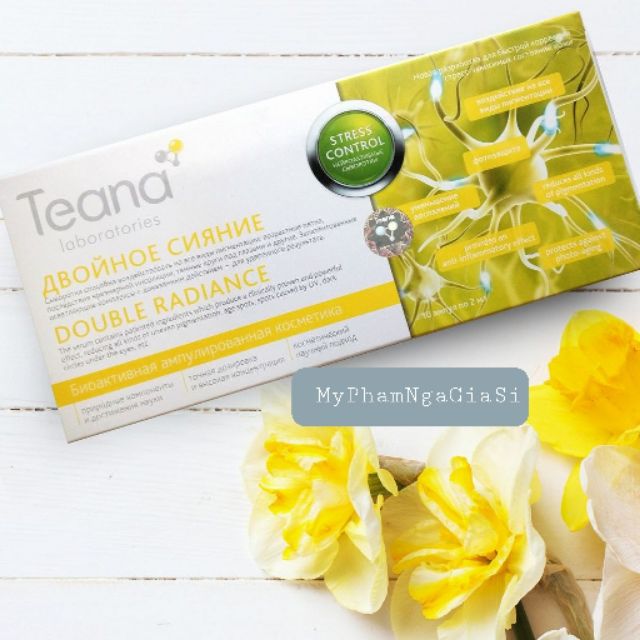 Serum Teana Double Radiance Dưỡng trắng da, làm mờ thâm, nám, đốm nâu, đồi mồi