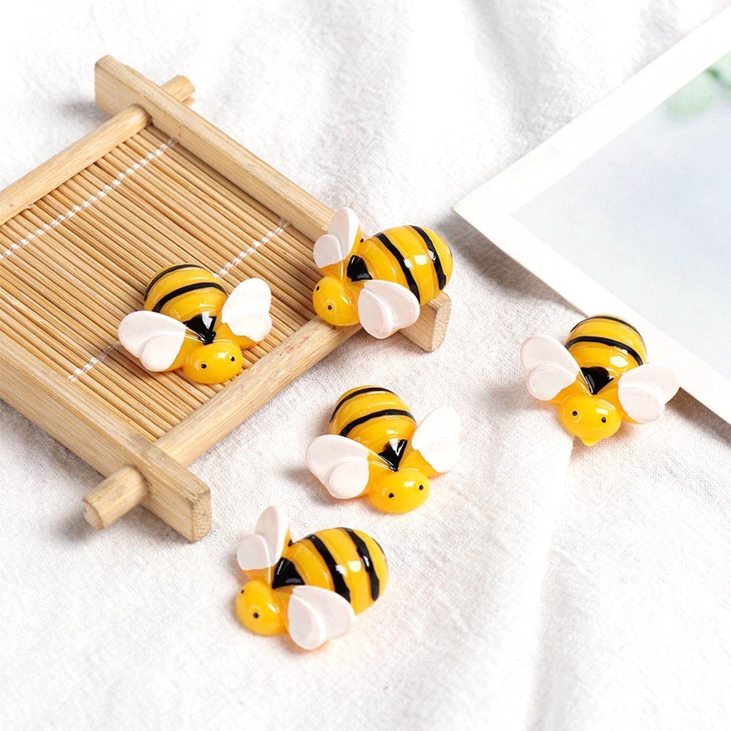 Phụ Kiện Làm Trang Sức Hình Chú Ong Bằng Nhựa Resin Dễ Thương DIY