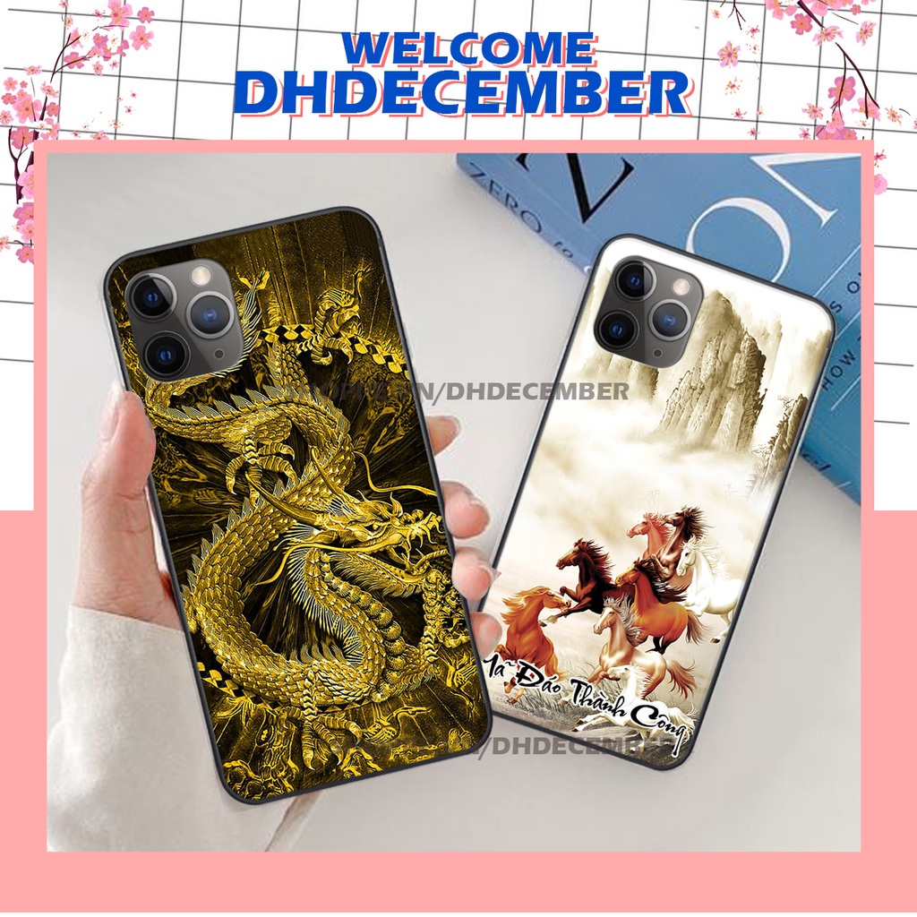 Ốp lưng iphone 11 PRO / 11 PRO MAX in hình thư pháp tâm an vạn sự an ,mã đáo thành công SIÊU CHẤT