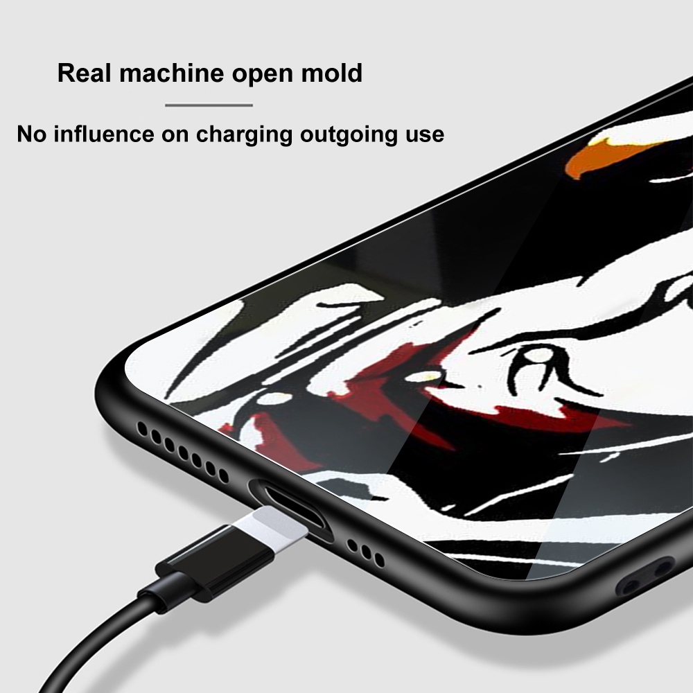 Ốp Điện Thoại Kính Cường Lực In Hình Anime One Piece Cho IPhone 13 Pro Max 11 12 IPhone 7 8 Plus SE 2020 X XS