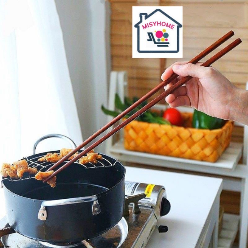 Đũa nấu bếp đũa xào nấu đũa dài 40cm gỗ tự nhiên tre dùng để xào nấu ăn đảo thức ăn chống nóng Misyhome