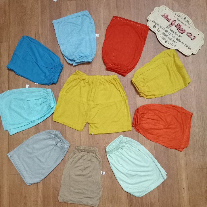 [A95 - Sale, quần lẻ size] Quần Đùi Thun Lạnh Cho Bé Không Tiết, Nhiều Mầu