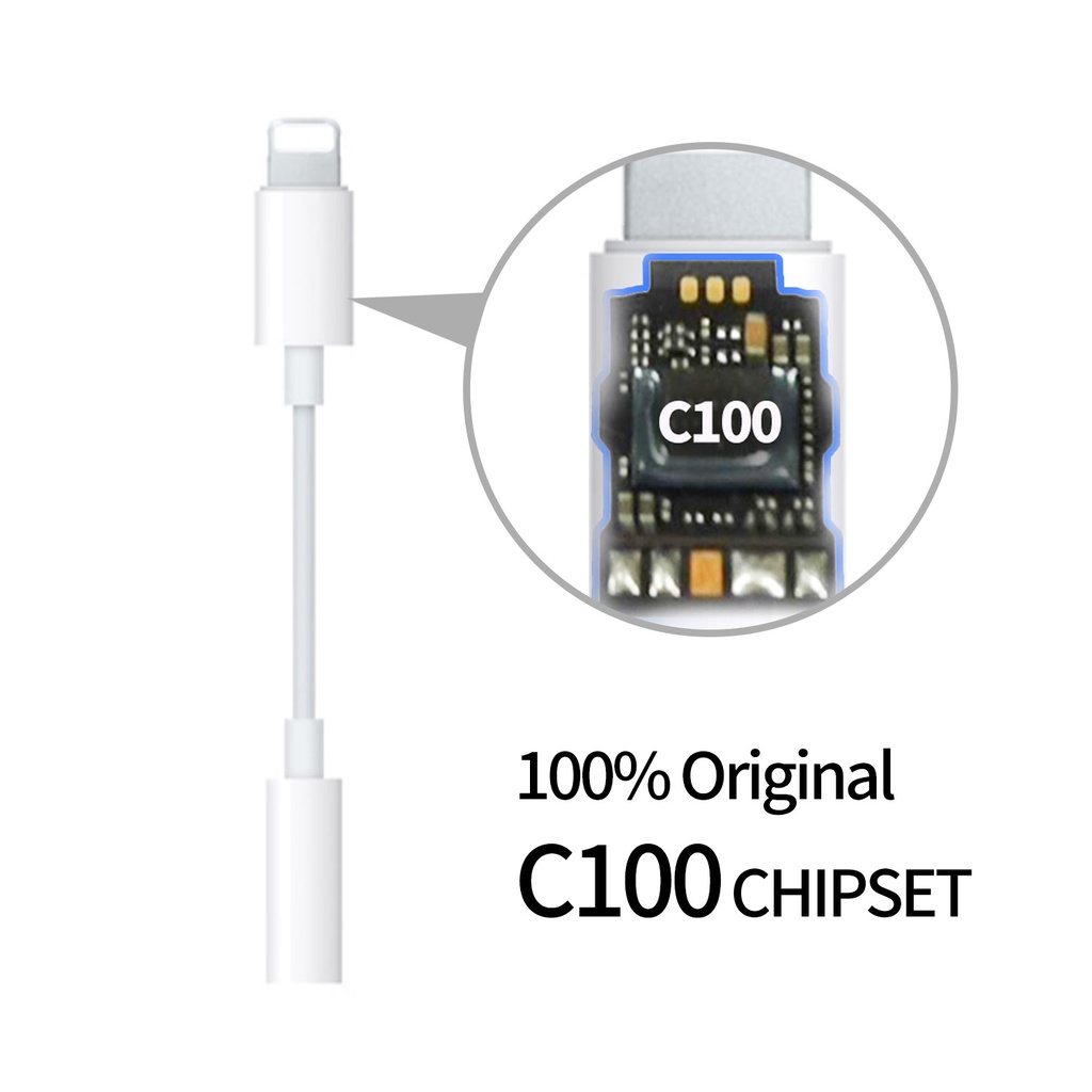 Cáp chuyển đổi âm thanh PLEXTONE GS1P Chipset C100 100% chính hãng Lightning sang 3.5mm AUX