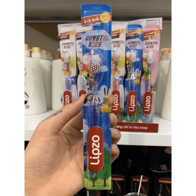 Bàn chải đánh răng cho bé Lipzo Crystal Kids