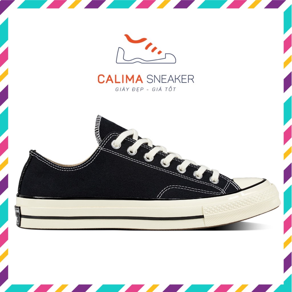 Giày Convert cổ thấp đen - trắng ✨FREESHIP✨ Giầy thể thao nam nữ đủ size / Calima Sneaker