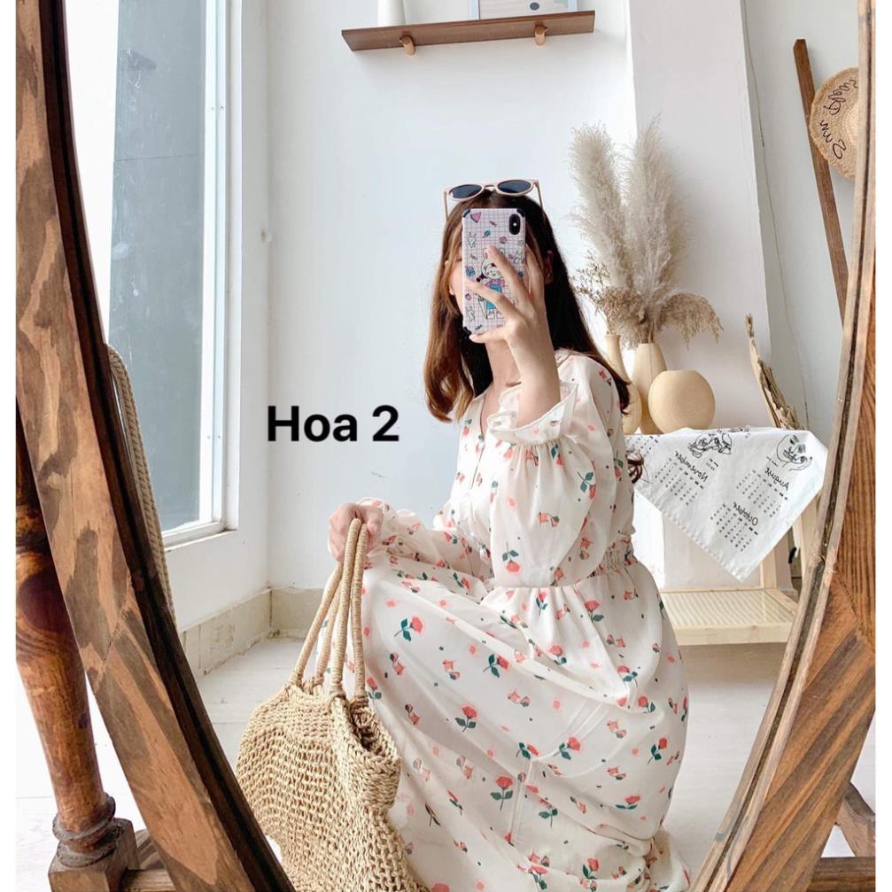 Đầm - Váy Hoa Nhí Dài Tay Chất Mát Xinh Xắn Hàng Hot 2021 | BigBuy360 - bigbuy360.vn