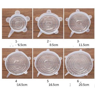 Set 6 nắp đậy thực phẩm silicon siêu dai