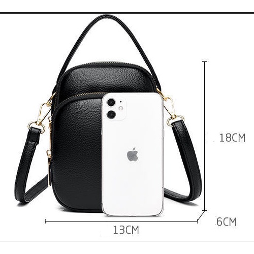 Hàng Mới Về  Túi Đeo Chéo Vai Da Bò Thật Mini Đựng Điện Thoại Chìa Khóa Phong Cách Mới Cho Bạn Gái