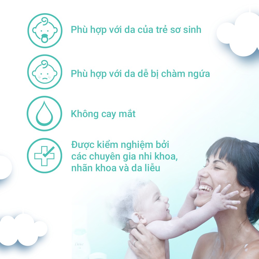 Sữa tắm gội toàn thân Baby Dove cho da nhạy cảm 200ml | BigBuy360 - bigbuy360.vn